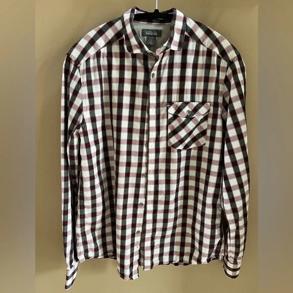 Kenneth Cole Reaction Long-Sleeve Button-Down w/Elbow Patches-Size S-Worn once - Picture 1 of 6
